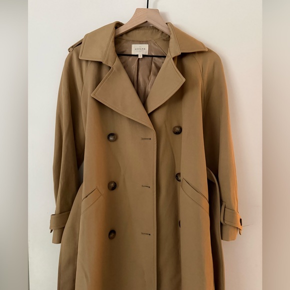 Sezane Scott Trench Coat Size 34/2 in Camel - Like New - Picture 6 of 13